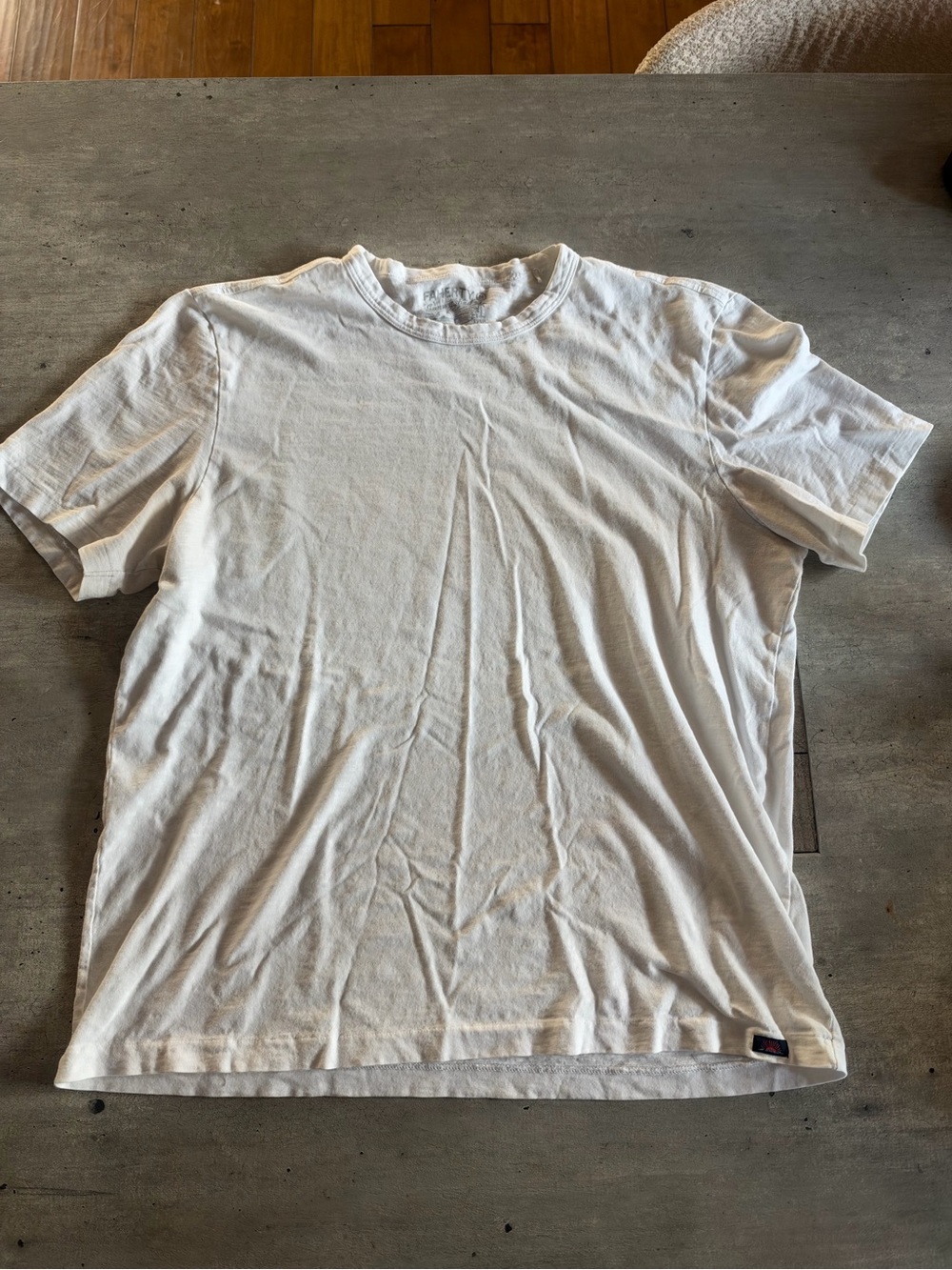 Faherty Classic Men's Crew Neck T-Shirt in White